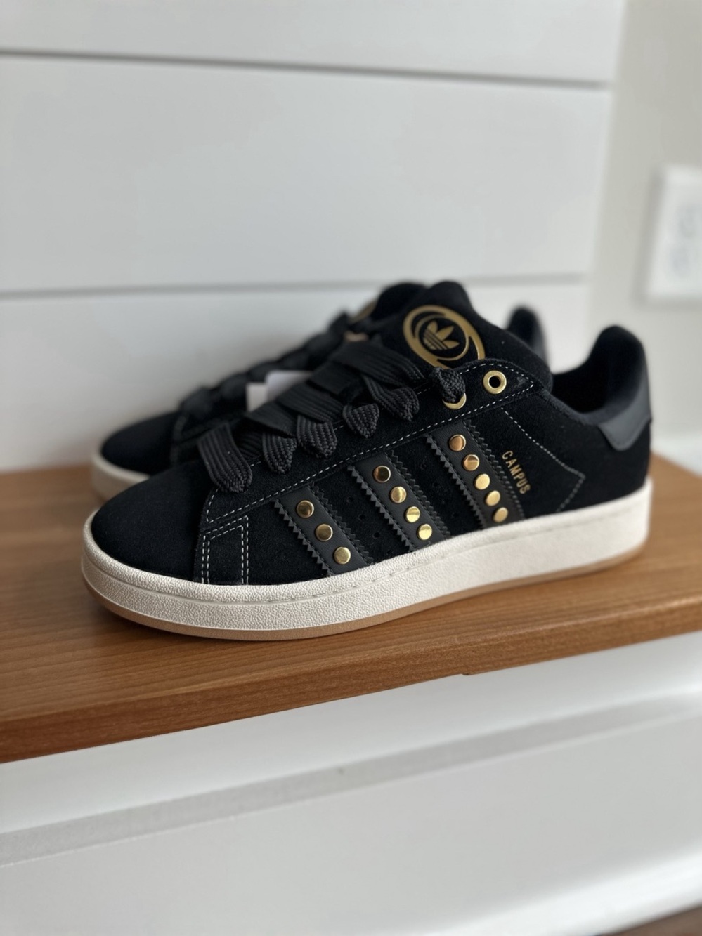 NWOB adidas Campus 00s Studded Black Gold JQ8334 Size 7